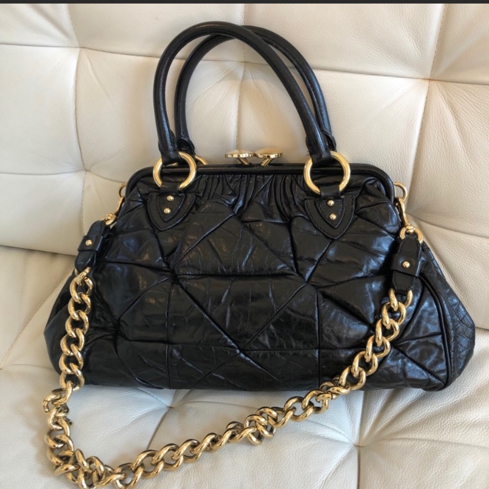 Marc Jacobs Stam Quilted Leather Bag Made in Italy